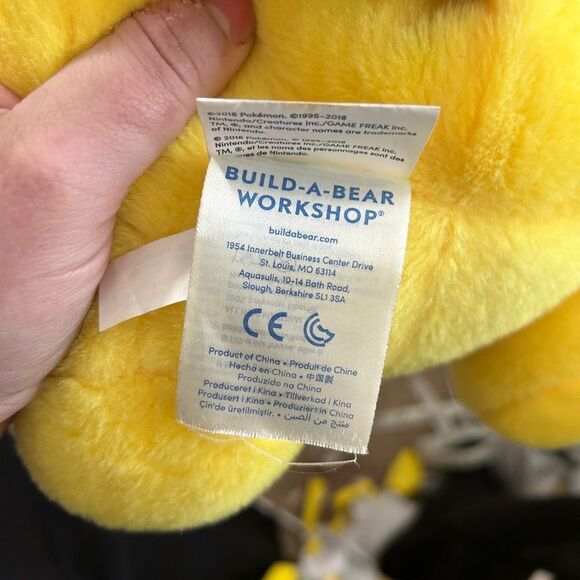 Build a Bear Pokemon Pikachu Stuffed Animal Plush - Picture 5 of 7